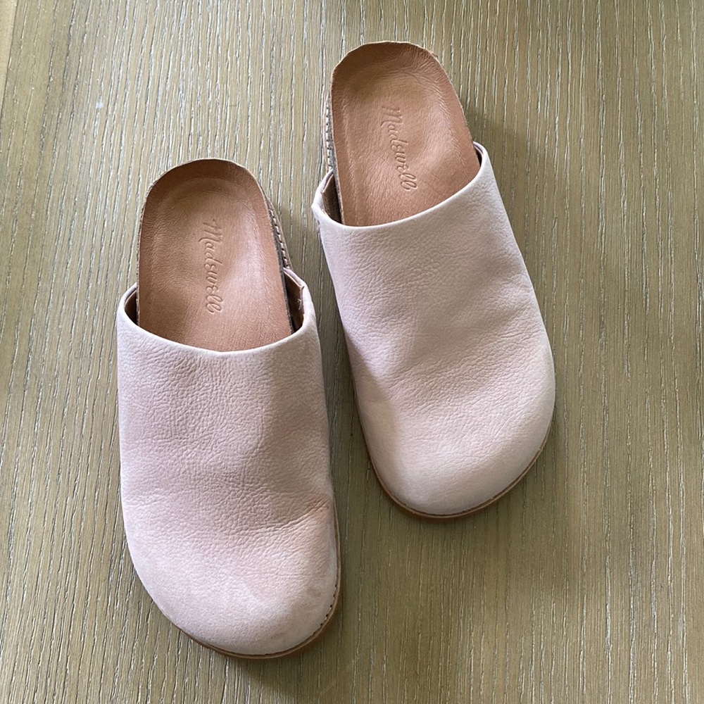 Madewell Layne Clog Mule in Blush Pink